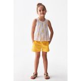 Nk Kids Lilas 2'li Kız Çocuk Şortlu Takım - Sarı - 4 Yaş