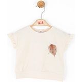 NK Kız Bebek Kolları Fırfırlı T-Shirt - 9 - 12 Ay - Bej