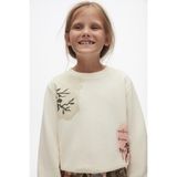 Nk Kız Çocuk Batik Sweatshirt 4-8 Yaş Krem - 7 Yaş