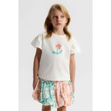 Nk Kız Çocuk Gelincik Tshirt 4-8 Yaş Ekru - 5 Yaş