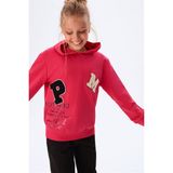 NK Kız Çocuk Mevsimlik, Pamuklu, Kapüşonlu Sweatshirt - Pembe - 9 Yaş