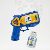 Nk Spor 1 Adet Bubble Gun ve 500 ml Likit Hediyeli Çocuklar Için Pilli Otomatik Bubble Gun Köpük Balon Tabancası, 12 cm Taşınabilir Mini Balon Makinesi, Eğlenceli Bahçe ve Park Oyuncağı - Sarı - Mavi