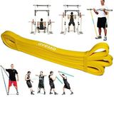 NK Spor 1 Adet Direnç Lastiği 208CM x (1,5X13MM) (3,5-4,5kg) Latex Pilates Yoga Spor Egzersiz Fizik Tedavi Direnç Lastiği Güç Bandı Sarı