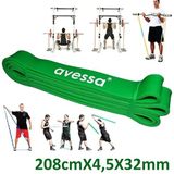 NK Spor 1 Adet Direnç Lastiği 208CM x (3,5X32MM) (7-9kg) Latex Pilates Yoga Spor Egzersiz Fizik Tedavi Direnç Lastiği Güç Bandı Yeşil
