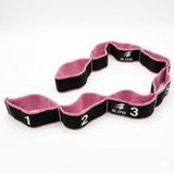 Nk Spor 1 Adet Örme Elastik Direnç Bandı - Kademeli Pilates Germe Bandı Pembe Siyah-Mor Siyah ve Gri Seçenekli -Fonksiyonel Egzersiz Bandı-Kaymaz Örme Kumaş Direnç Lastiği (Pembe)