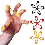 NK SPOR 3 Lü Finger - El Parmak Güçlendirme Lastiği - Fizik Tedavi Egzersiz Aleti Sık Sık - Spor - Fitness -El Güçlendirici - El Kuvvetlendirme - Çok Renkli