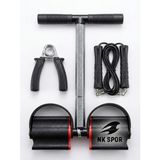Nk Spor 3’lü Fonksiyonel Body Trimmer Seti - Body Trimmer Karın Egzersiz Alet-El Yayı ve Atlama Ipi-Evdespor-Direnç Lastiği-Egzersiz