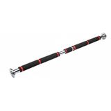 NK Spor Ayarlanabilir Tam Boy Süngerli Kırmızı Koridor Barı 80x130 -Fitness Barı-Push Up-Kol-Omuz-Sırt-Biceps-Pull-Up- Barfiks Demiri-Spor-Egzersiz-Gym-Evde Spor Siyah - Kırmızı