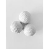 Nk Spor Golf Topu Görünümlü Yumuşak Sünger Stres Topu - 3’lü Set El Egzersiz ve Rehabilitasyon Topu-Golf Tasarımlı Antistres Yumuşak Sünger Top - El Kas Güçlendirici - 3 Adet