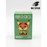 NK SPOR Mikro Yapım Blokları - Sevimli Hayvanlar Serisi (Tilki ve Tavşan Seçenekli Mini Bricks Zeka Oyuncağı) (Tilki)