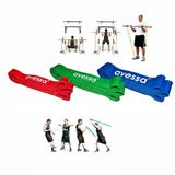 NK Spor Üçlü Direnç Lastiği 208CM x (2,5X21MM) (3,5X32MM) (4,5X45MM) ve (5,5-7kg) (7-9kg) (11,5-14KG) Latex Pilates Yoga Spor Egzersiz Fizik Tedavi Direnç Lastiği Güç Bandı Çok Renkli
