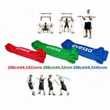 NK Spor Üçlü Direnç Lastiği 208CM x (2,5X21MM) (3,5X32MM) (4,5X45MM) ve (5,5-7kg) (7-9kg) (11,5-14KG) Latex Pilates Yoga Spor Egzersiz Fizik Tedavi Direnç Lastiği Güç Bandı Çok Renkli