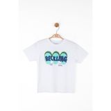 NK Tekstil Erkek Çocuk T-shirt, Cause Baskılı, Ekru, 5 Beden