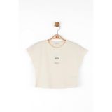 NK Tekstil Kız Çocuk T-shirt, Krem, 8 Yaş