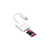 NK1022 Apple iPhone iPad Lightning To Sd Camera Reader Sd Micro Sd Kart Okuyucu Kablo Adaptör Beyaz - Çok Renkli
