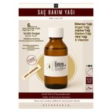 nkare 6 Bileşenli Saç Bakım Yağı 100 ml Biberiye Argan Jojoba Badem Hint Yağı E Vitaminli