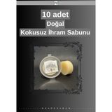 Nkare Ihram Sabunu - 10 Adet Doğal 30'ar Gram. Kokusuz, Doğal Ihram Sabunu - Hac ve Umre Için - Ihram Soap