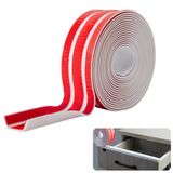 Nkiy Quen 16.4ft kendinden yapışkanlı kenar koruması-3/4 inç kendinden yapışkanlı U kanal kauçuk kenar Trim-esnek duvar köşe koruyucuları muhafızları kontrplak çekmeceler Besks raflar