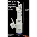 Nkp Gömme Rezervuar Boşaltma Geniş Model İç Takım Orta Göbek Nkp