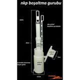 Nkp Gömme Rezervuar Boşaltma İç Takım Orta Göbek Nkp 1.kalite Beyaz