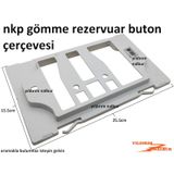 Nkp Gömme Rezervuar Buton Çerçevesi Küçük Model İç Takım Çerçeve