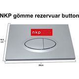 Nkp Gömme Rezervuar Kumanda Panel Kapağı Nkp Gömme Rezervuar Kontrol Paneli Mat Krom