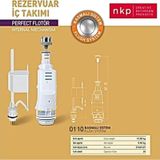 Nkp Rezervuar İç Takım Basmalı Sistem Perfect Flotör Beyaz