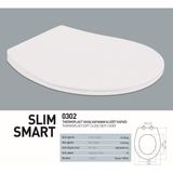 Nkp Slim Smart Thermoplast Yavaş Kapanır Klozet Kapağı - 1 - Beyaz