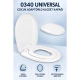 NKP Universal Çocuk Adaptörlü Amortisörlü Mıknatıslı Klozet Kapağı Kapağı-NKP