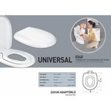 Nkp Universal Çocuk Yetişkin Klozet Kapağı Ergonomik Tasarım ve Kolay Temizlik ile 19.10 kg Ağırlığında