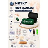 NKSKY 36 Parça İlk Yardım Çantası, Yeşil EVA Çantalı İlk Yardım Seti, Bileğe Takılabilir Taşıma İpli Ecza Çantası