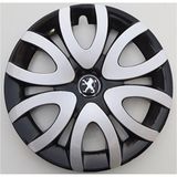 NKT GROUP 15'' Inç Peugeot Jant Kapağı 4 Adet Çelik Jant Görünümlü Renkli - Kırılmaz Esnek