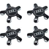 Nkt Group Audi 5 Kol Jant Göbek Kapak Seti 135MM 4 Adet Siyah
