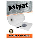 NKT GROUP Balonlu Eşya Koruma Naylon Patpat, 100 cm x 50 m, Beyaz