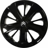 NKT GROUP Citroen Berlingo Uyumlu 15 Inç Piano Black Siyah Jant Kapağı 4 Adet