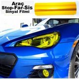 Nkt Group Far Stop Filmi Folyosu Kaplama Şeffaf Dayanıklı 1 Metre - Sarı