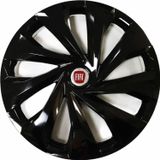 NKT GROUP Fiat Albea Uyumlu 15 Inç 4 Adet Piano Black Siyah Jant Kapağı Takımı