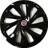 NKT GROUP Fiat Doblo Uyumlu 15 Inç 4 Adet Piano Black Siyah Jant Kapağı Takımı