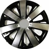 NKT GROUP Fiat Egea Uyumlu 15 Inç Piano Black Siyah Beyaz Renkli Jant Kapağı 4 Adet