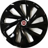 NKT GROUP Fiat Fiorino Uyumlu 15 Inç 4 Adet Piano Black Siyah Jant Kapağı Takımı