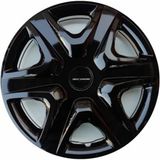 NKT GROUP [kırılmaz] Fiat / Uno Uyumlu 15 Inc Piano Black Siyah Jant Kapağı Seti 4 Adet