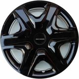 NKT GROUP [kırılmaz] Ford Focus Uyumlu 15 Inc Piano Black Siyah Jant Kapağı Seti 4 Adet