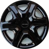 NKT GROUP [kırılmaz] Peugeot 301 Uyumlu 15 Inc Piano Black Siyah Jant Kapağı Seti 4 Adet