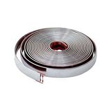 NKT GROUP Nokta 18 mm 3D Dekoratif Krom Nikelaj Şerit Çıta Panjur Şerit 3 Metre