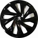 NKT GROUP Peugeot 206 Uyumlu 14 Inç 4 Adet Piano Black Siyah Jant Kapağı Takımı