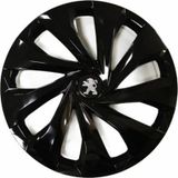 NKT GROUP Peugeot 206 Uyumlu 15 Inç 4 Adet Piano Black Siyah Jant Kapağı Takımı