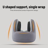 Nkvtech Bluetooth lu Boyun Yastığı, Hafıza Köpük Seyahat Yastığı Gürültü Azaltmaseviyesi% 99 ve Uçak ve Uzun Seyahat Gezileri Için Hoparlörler Yerleşik - Gri