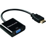 NL-107 HDMI To VGA Çevirici Full Hd 1080P Dönüştürücü Adaptör - Çok Renkli
