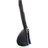 NM-01U Uzun Sap Bağlama Saz Kılıfı Profesyonel Su Geçirmez Pedli Soft Case - Siyah