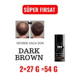 NM Professional 54gr Koyu Kahve Saç Dolgunlaştırıcı Toz Fiber Keratin,topik Saç Tozu